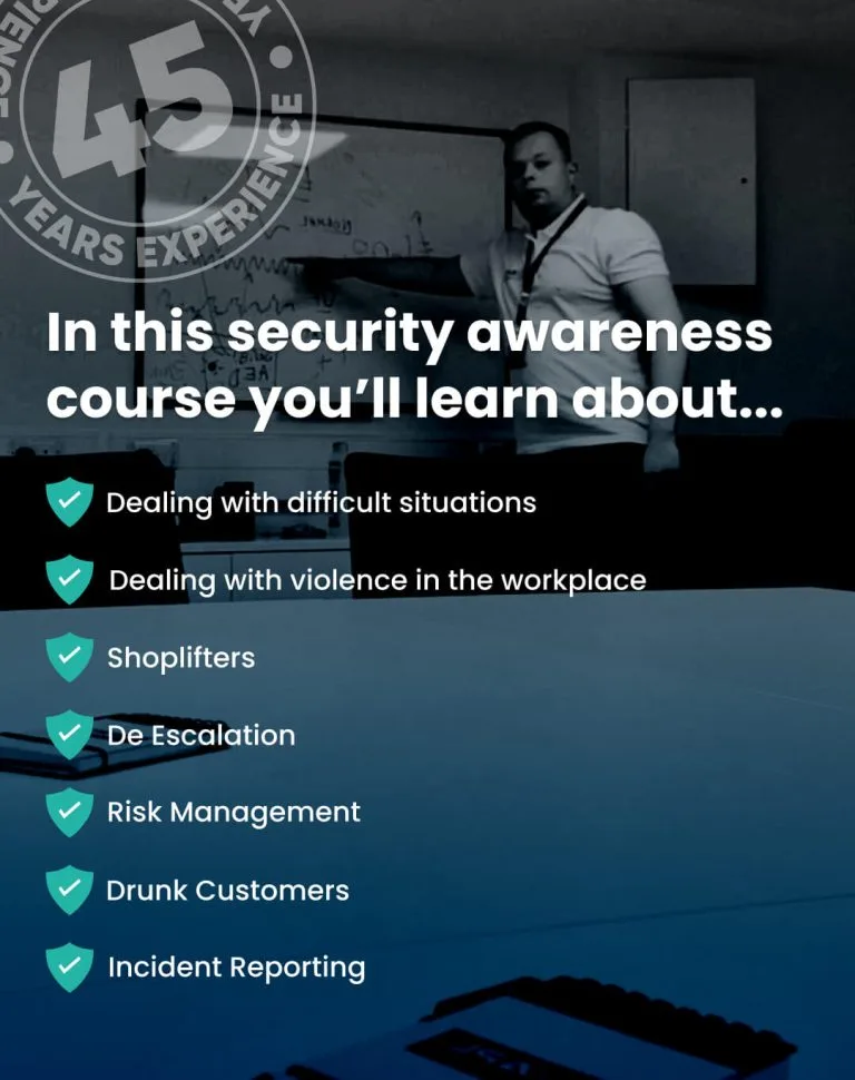 Security awareness course outline